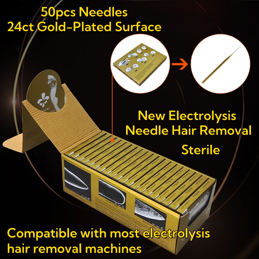 Skincare Scora - 50 aiguilles d'électrolyse pour épilation K2/K4/K5