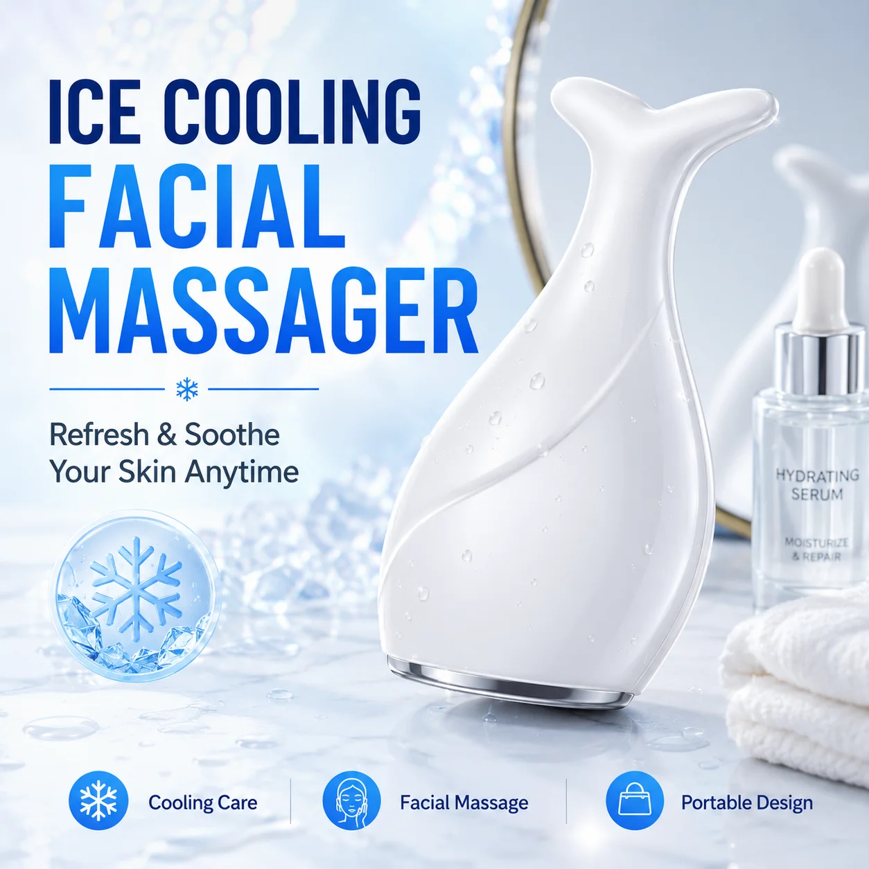 Skincare Scora - Rouleau de massage facial en forme