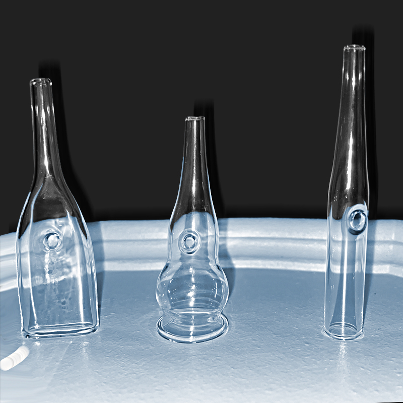 Skincare Scora - Embouts d'aspirateur en verre, 3 styles,