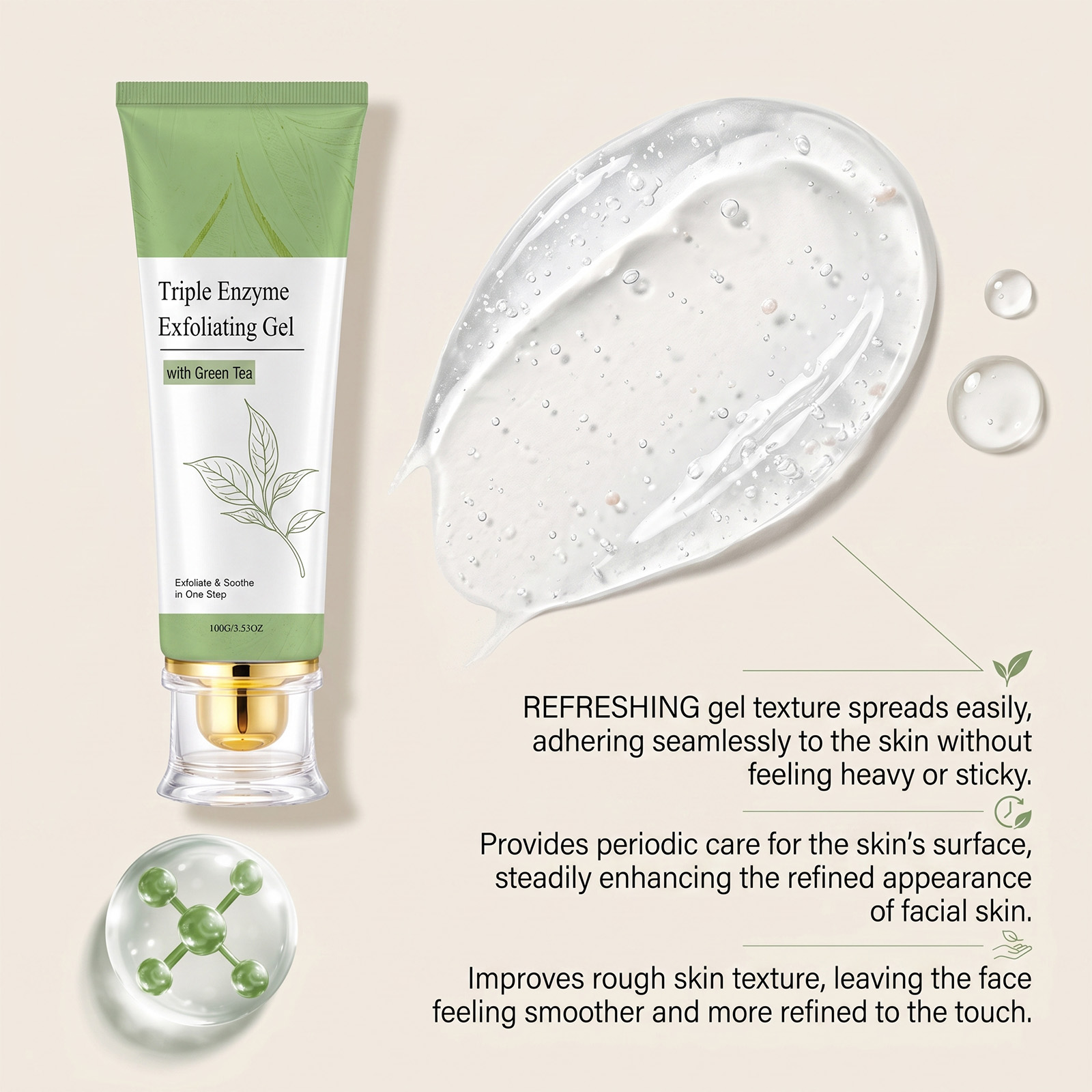 Gel exfoliant au thé vert, net - Aha Bha Exfoliant avis et prix