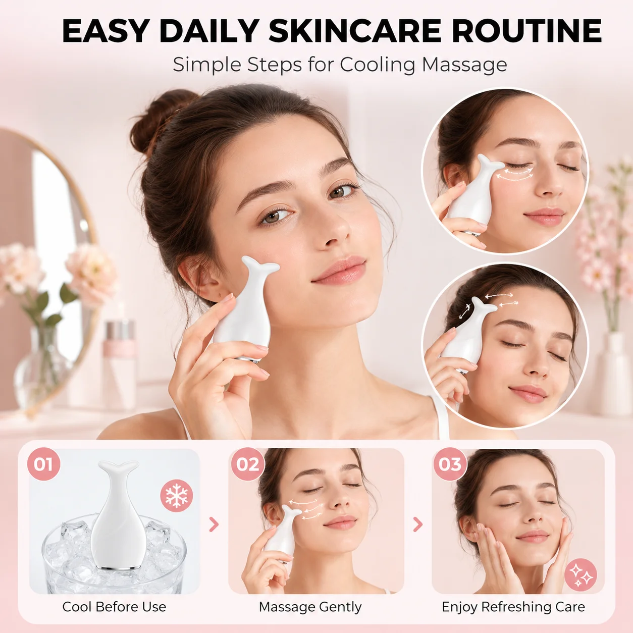 Rouleau de massage facial en f - Skincare Scora avis et prix