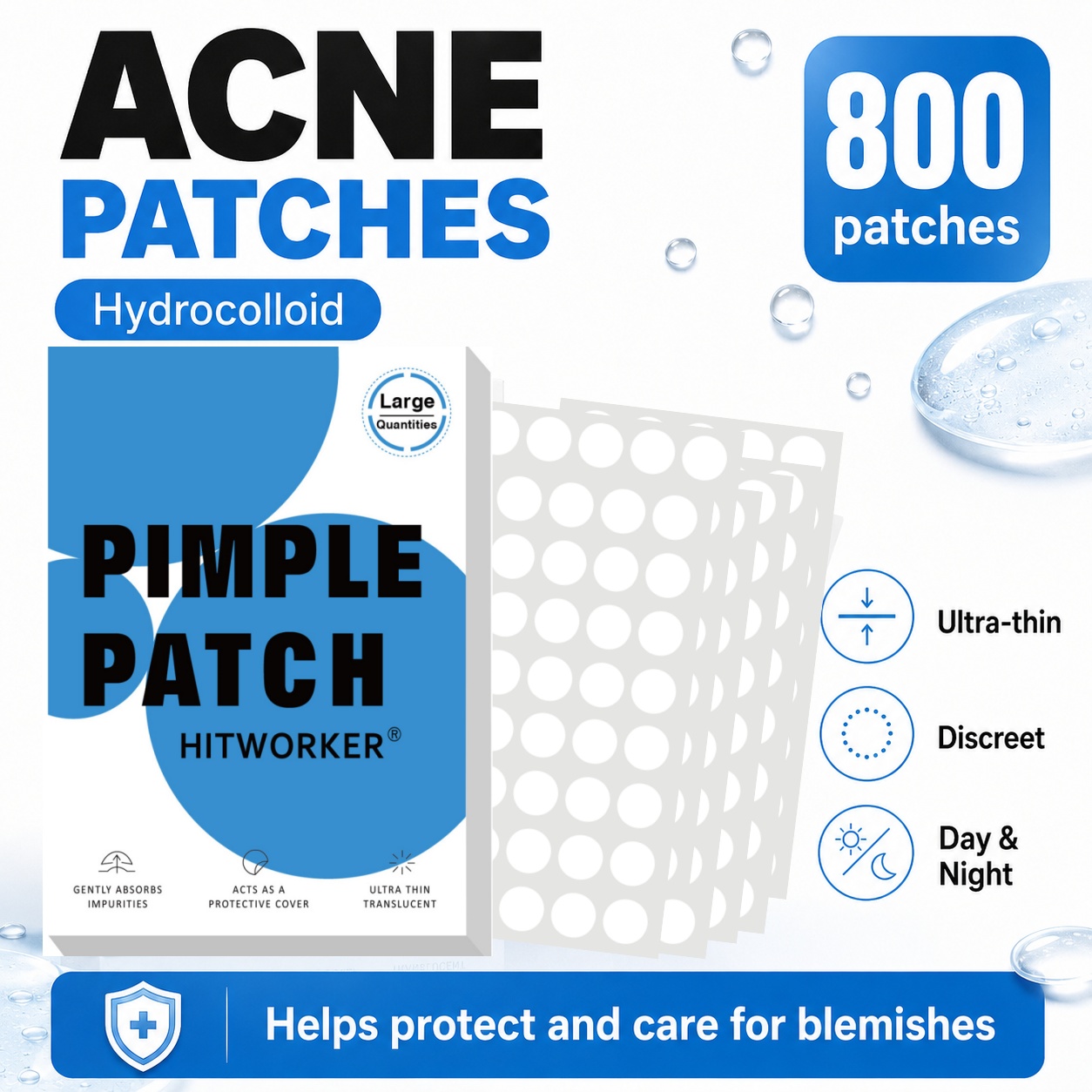 800 Patchs Hydrocolloïdes pour - Skincare Oil Control avis et prix